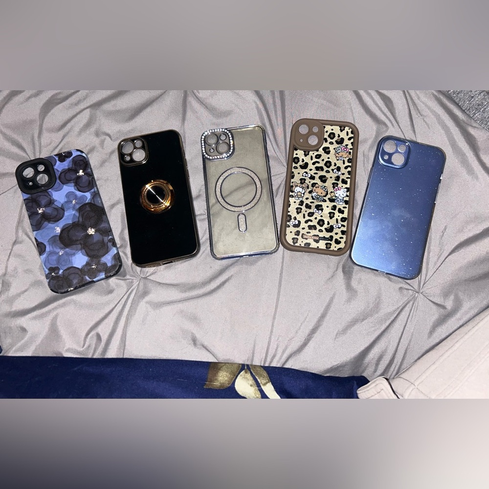 iPhone 14 Plus Phone Cases - Hello Kitty/Sparkly/Black/Flowers